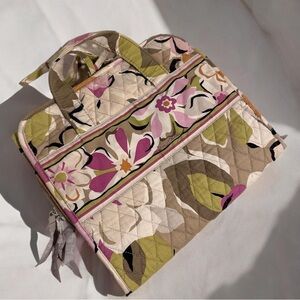 Vera Bradley Floral Portobello Hanging Travel Organizer Pink, Olive & Cream GUC